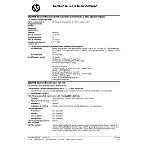 Toner 305A HP ciano  CE411A